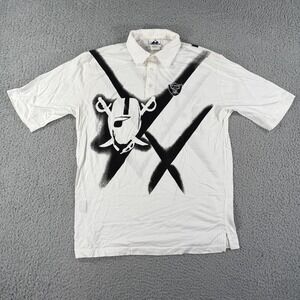 Vintage Las Vegas Raiders Shirt Mens Large‎ White NFL Football Apex One 90s Tee
